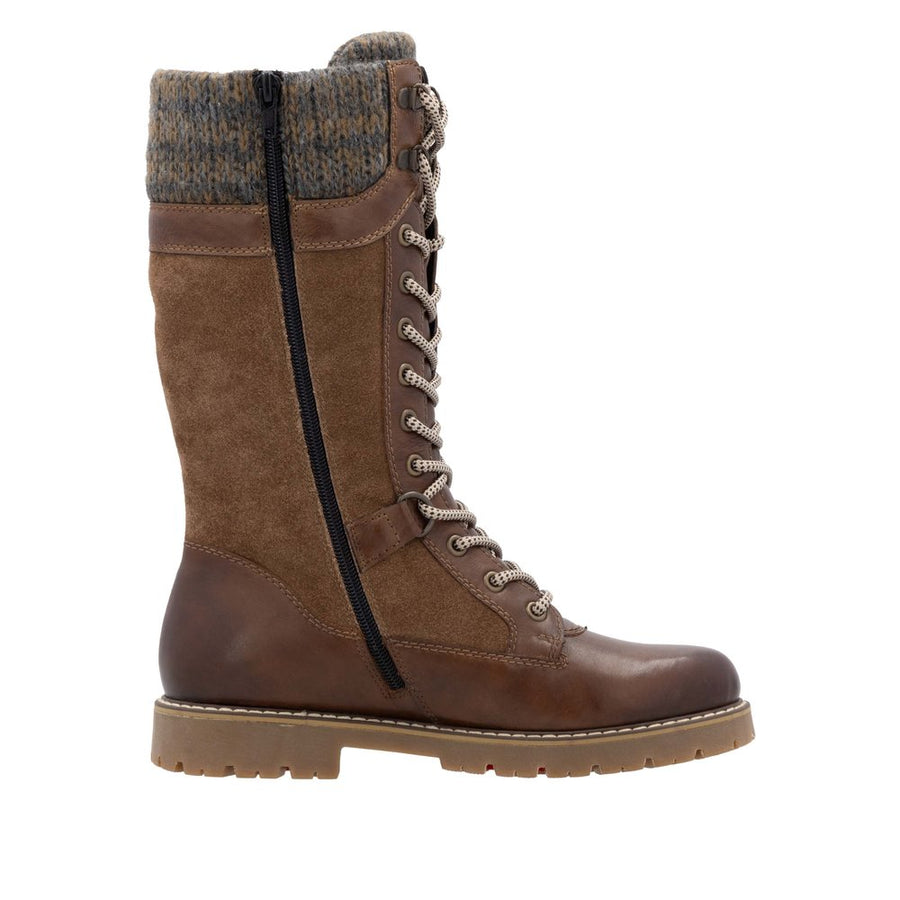 Remonte D9380-20 Wide Fit Lambswool Lined Waterproof Tall Brown Boots