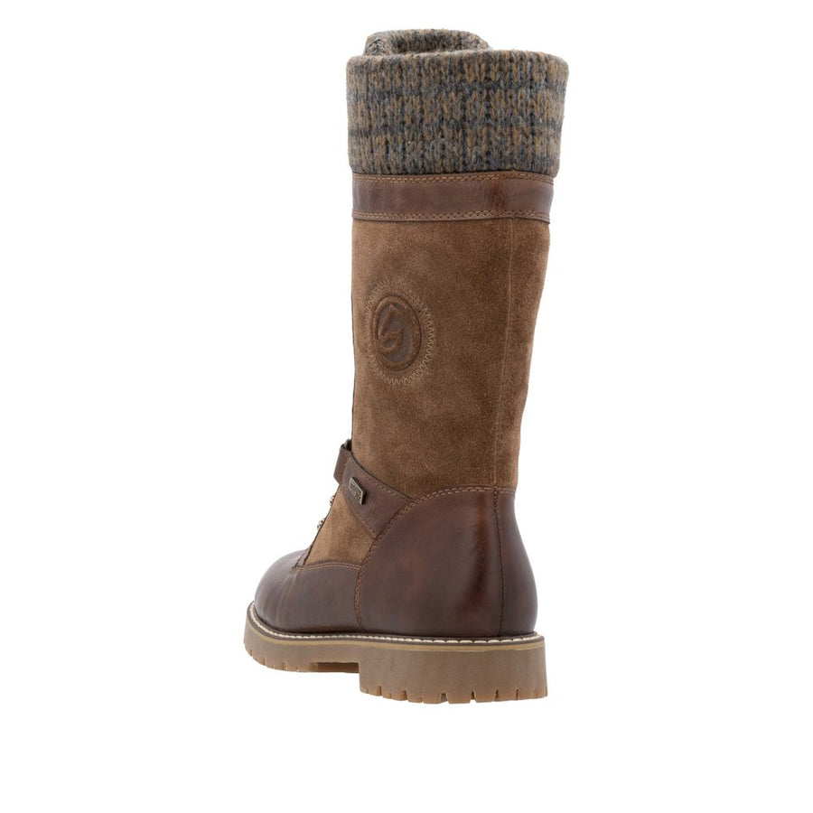 Remonte D9380-20 Wide Fit Lambswool Lined Waterproof Tall Brown Boots