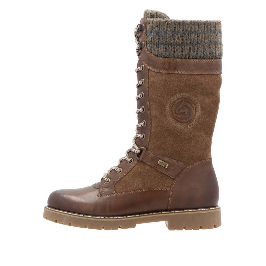 Remonte D9380-20 Wide Fit Lambswool Lined Waterproof Tall Brown Boots