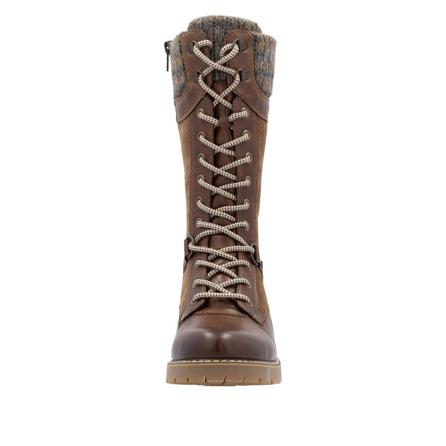 Remonte D9380-20 Wide Fit Lambswool Lined Waterproof Tall Brown Boots