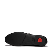 FitFlop E3D-090 All Black Delicato Leather Mary Janes