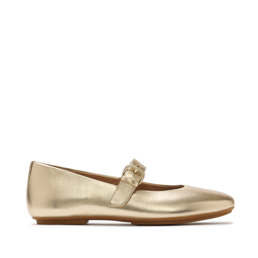 FitFlop E3D-675 Platino Delicato Leather Mary Janes