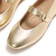 FitFlop E3D-675 Platino Delicato Leather Mary Janes