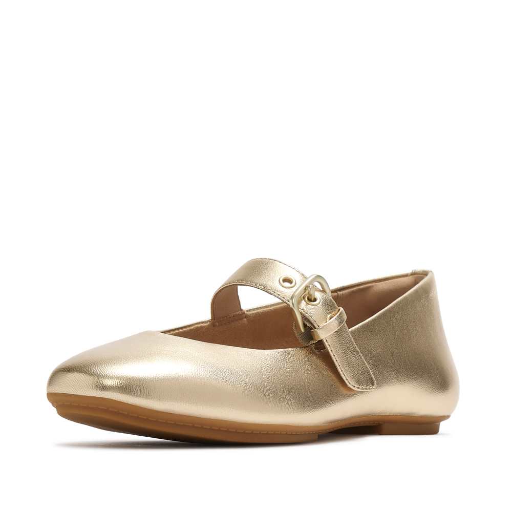 FitFlop E3D-675 Platino Delicato Leather Mary Janes