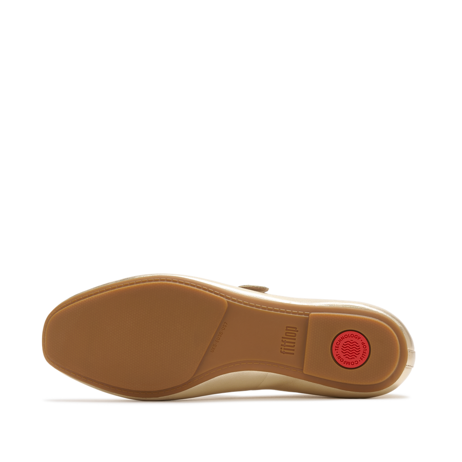 FitFlop E3D-675 Platino Delicato Leather Mary Janes