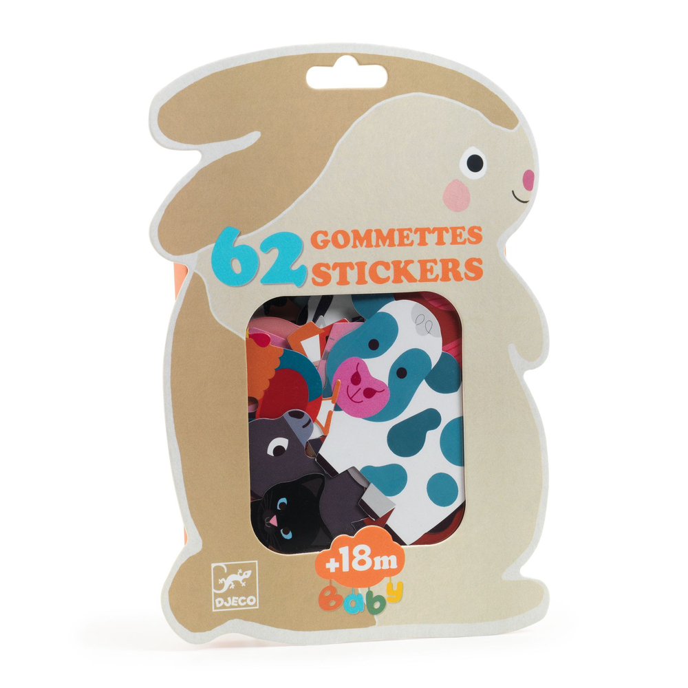 Djeco Small Gifts For Little Ones - Stickers Farm Animals DJ00056