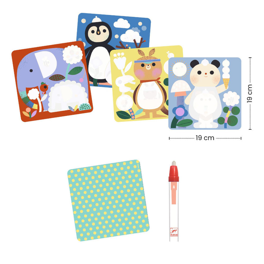 Djeco Magic Colouring - Baby Animals - FSC MIX DJ00952
