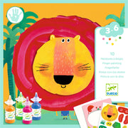 Djeco Crazy Animals Finger Painting - FSC MIX DJ00963