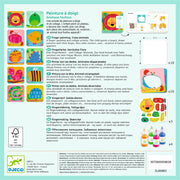 Djeco Crazy Animals Finger Painting - FSC MIX DJ00963
