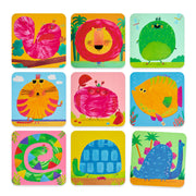 Djeco Crazy Animals Finger Painting - FSC MIX DJ00963