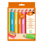 Djeco 8 Chunky Wax Crayons - DJ00970