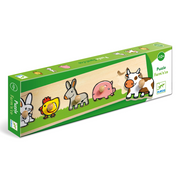 Djeco Wooden Puzzles - Large Buttons Puzzles Farmn'Co DJ01116