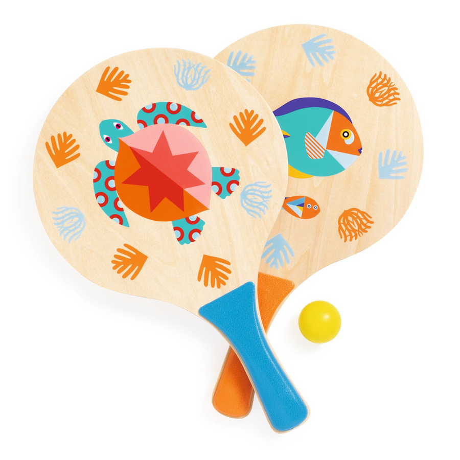 Djeco Beach Rackets Set - Sea - Fsc 100% DJ02081