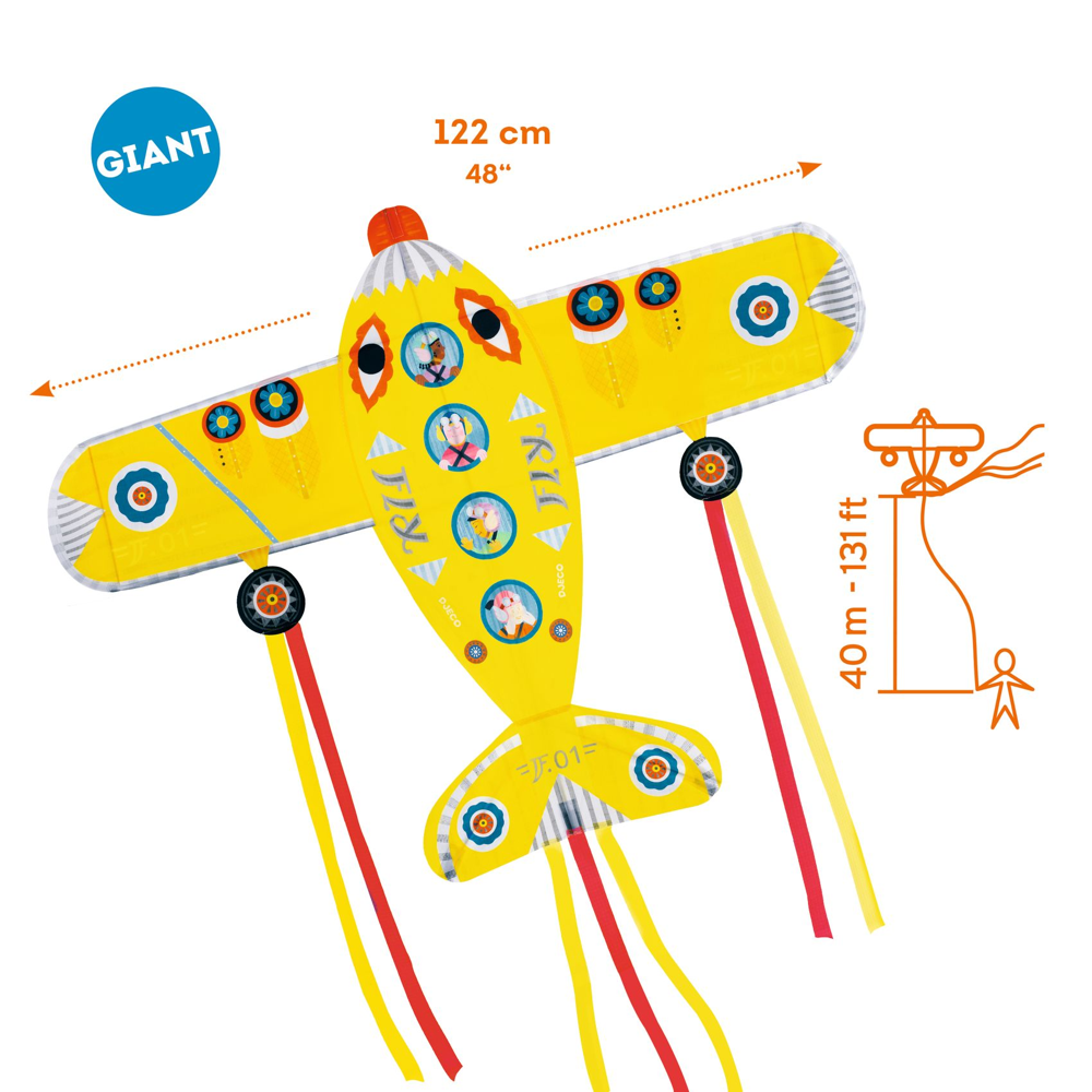 Djeco Skill Games - Kites - Maxi Plane DJ02161