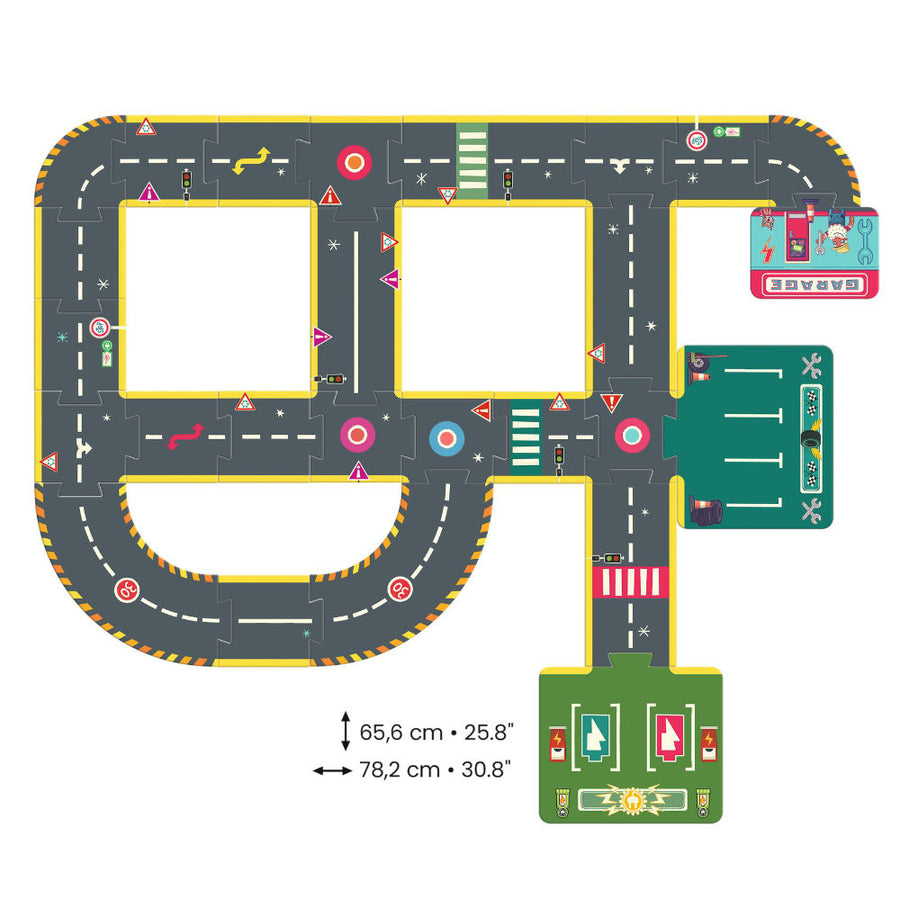 Djeco Car Track -26pcs DJ05498