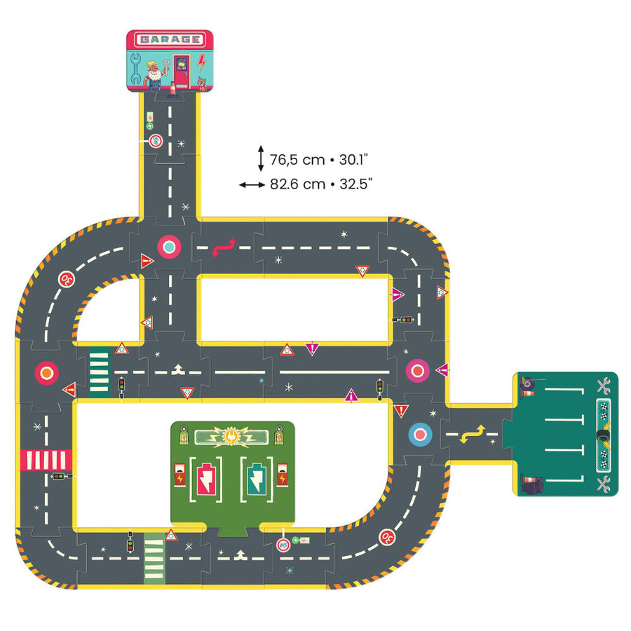 Djeco Car Track -26pcs DJ05498
