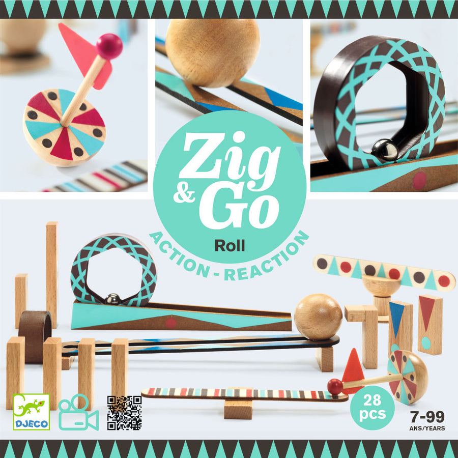 Djeco Zig & Go -Marble Roll - 28 pcs - DJ05640