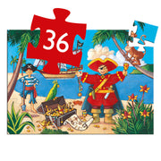 Djeco The Pirate and his Treasure Jigsaw Puzzle - 36 pcs - FSC MIX DJ07220