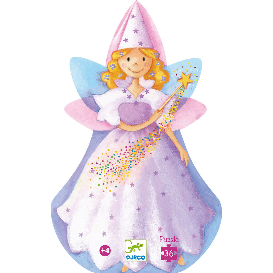 Djeco The Fairy and the Unicorn Jigsaw Puzzle - 36 pcs - FSC MIX DJ07225