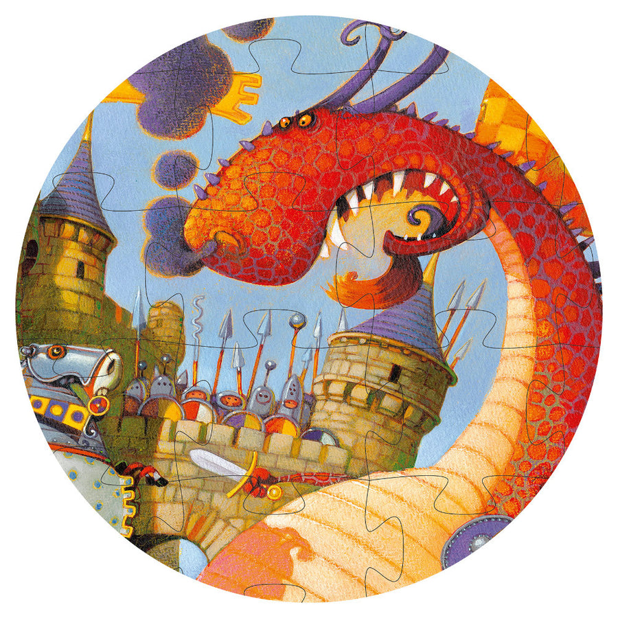 Djeco Vaillant et Les Dragons Jigsaw Puzzle - 54 pcs - FSC MIX DJ07256