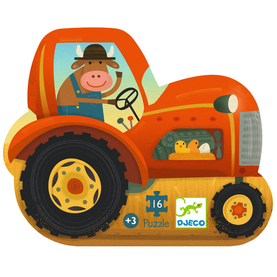 Djeco The Tractor Jigsaw Puzzles - 16 pcs DJ07275