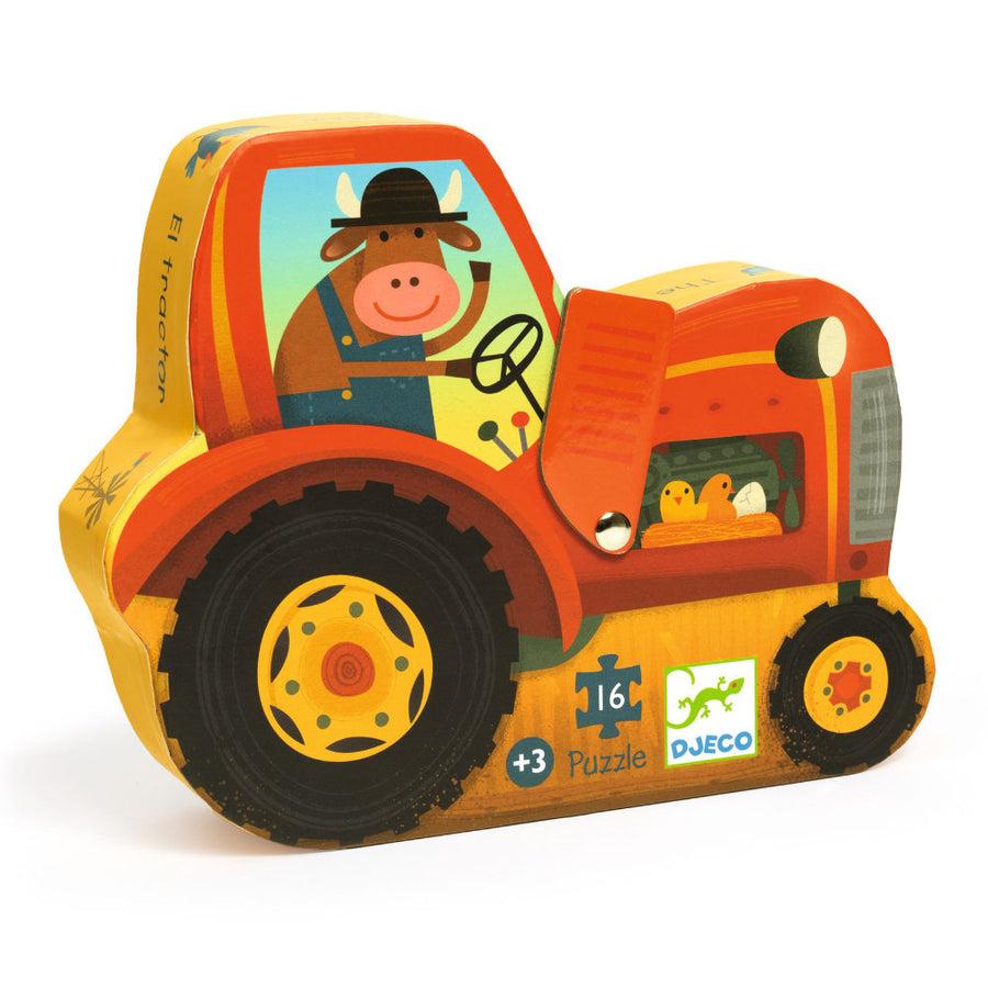 Djeco The Tractor Jigsaw Puzzles - 16 pcs DJ07275