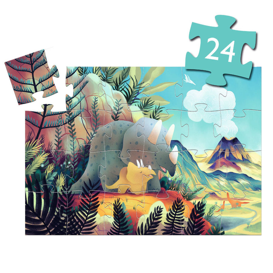 Djeco Téo The Dino Jigsaw Puzzle - 24 pieces - FSC MIX DJ07284