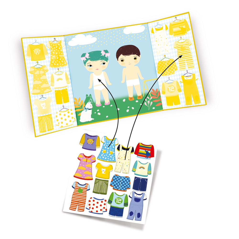 Djeco Small Gifts For The Little Ones - Stickers - Clothes DJ09070