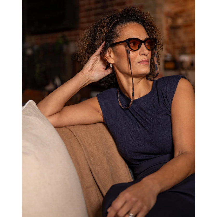 Chalk Deal Glasses Chain - Leopard