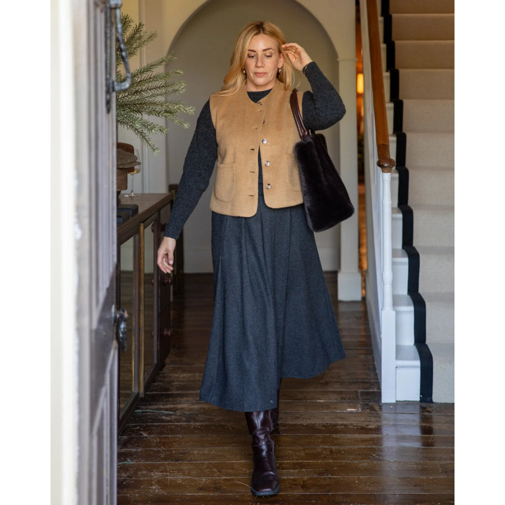 Chalk Demi Gilet - Camel