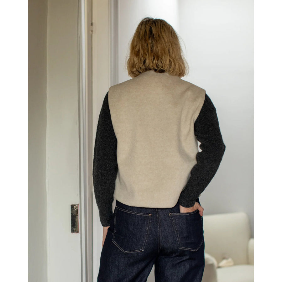 Chalk Demi Gilet - Cream