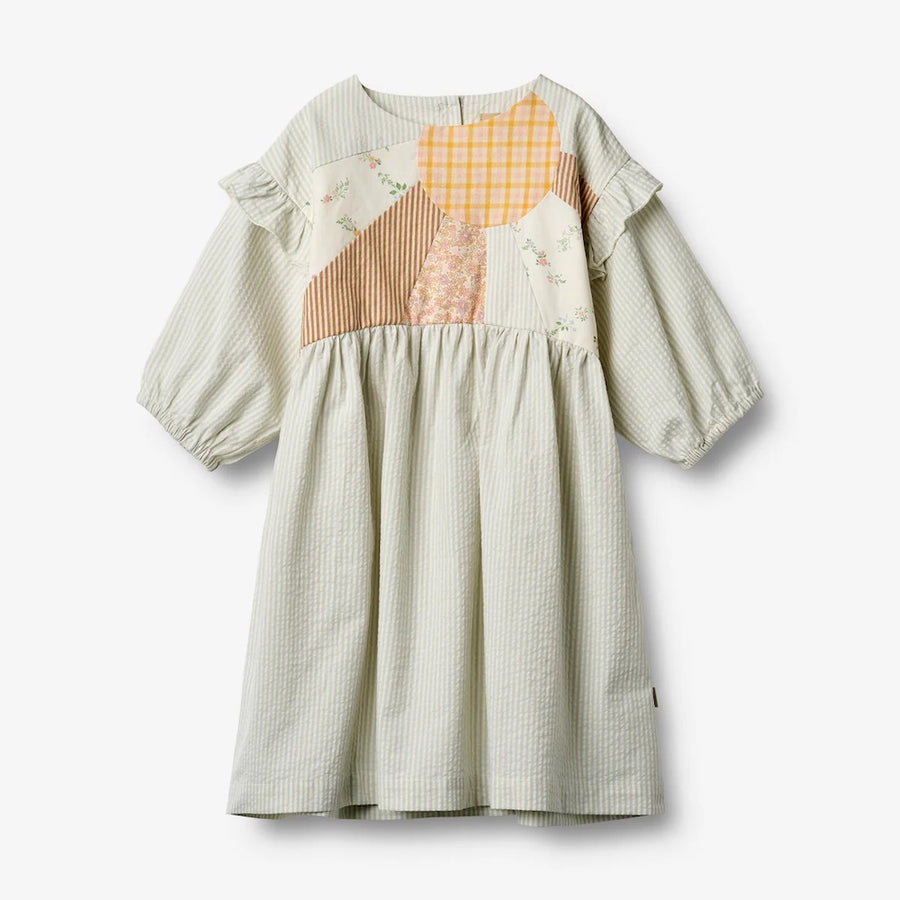 Wheat Dress 3/4 Sleeve Gro - 9443 Summer Blue Sky