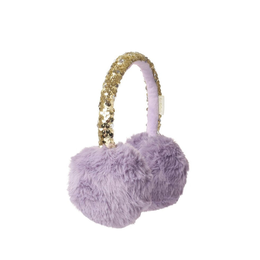Rockahula Shimmer Sequin Earmuffs Lilac E2684L