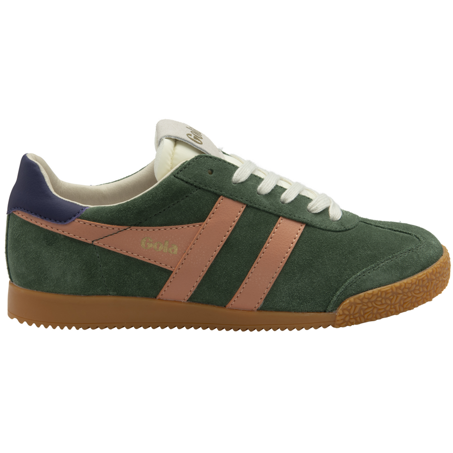 Gola Elan Evergreen/Terracotta/Plum Womens Trainers