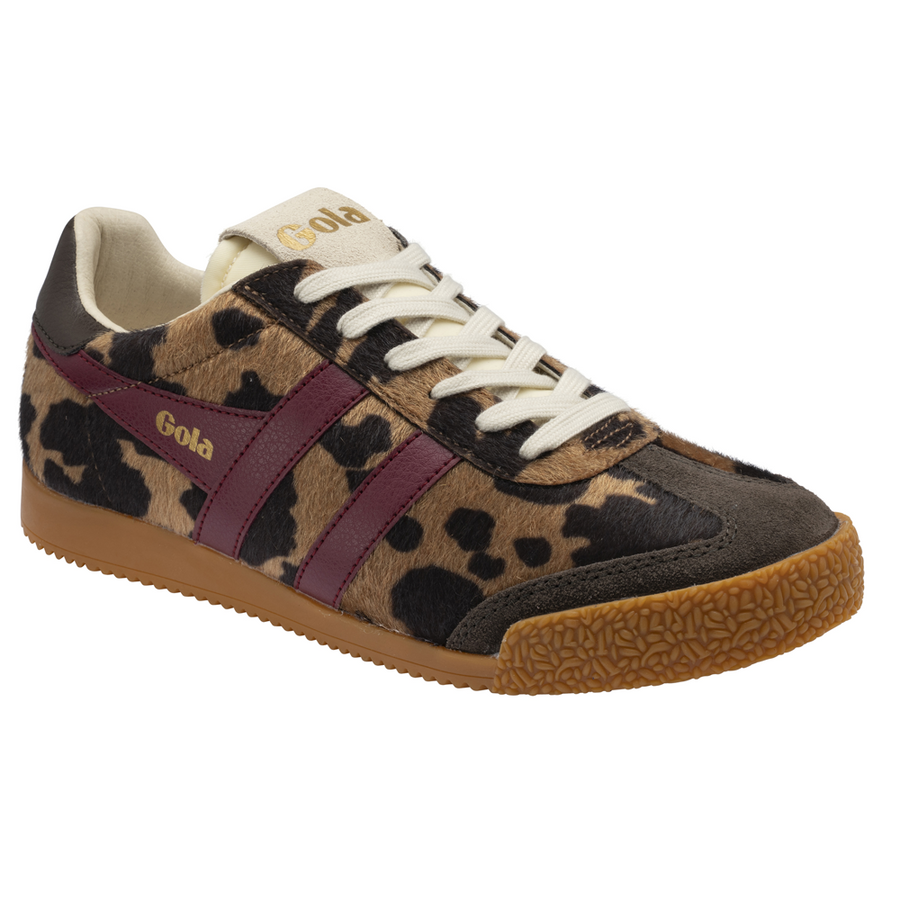 Gola Elan Savanna Tan Cow/Cerise/Mocha Womens Trainers