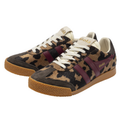 Gola Elan Savanna Tan Cow/Cerise/Mocha Womens Trainers