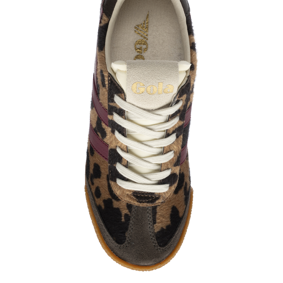 Gola Elan Savanna Tan Cow/Cerise/Mocha Womens Trainers
