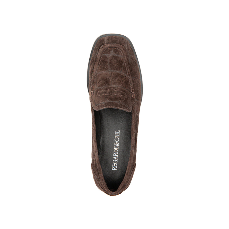 Regarde Le Ciel Etta-02 Brown 7943 Croc loafer