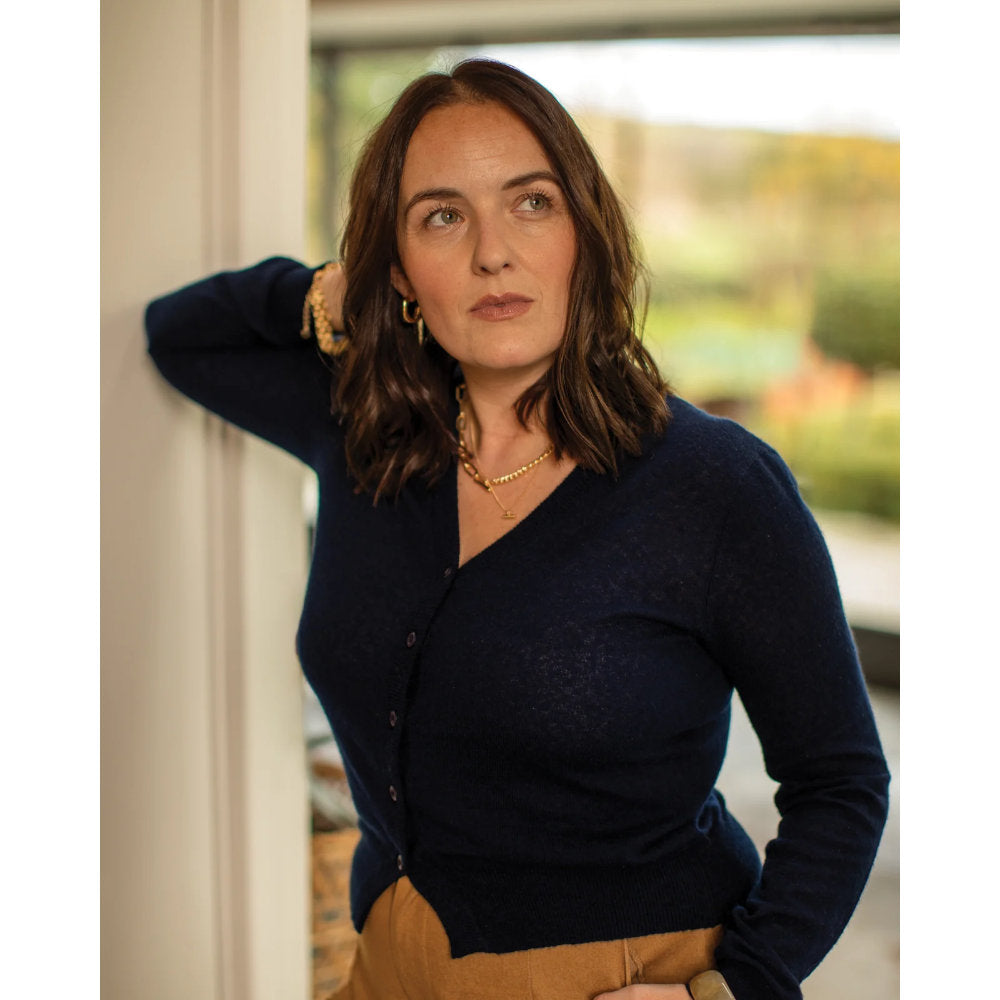 Chalk Estelle Cardigan Navy Blue