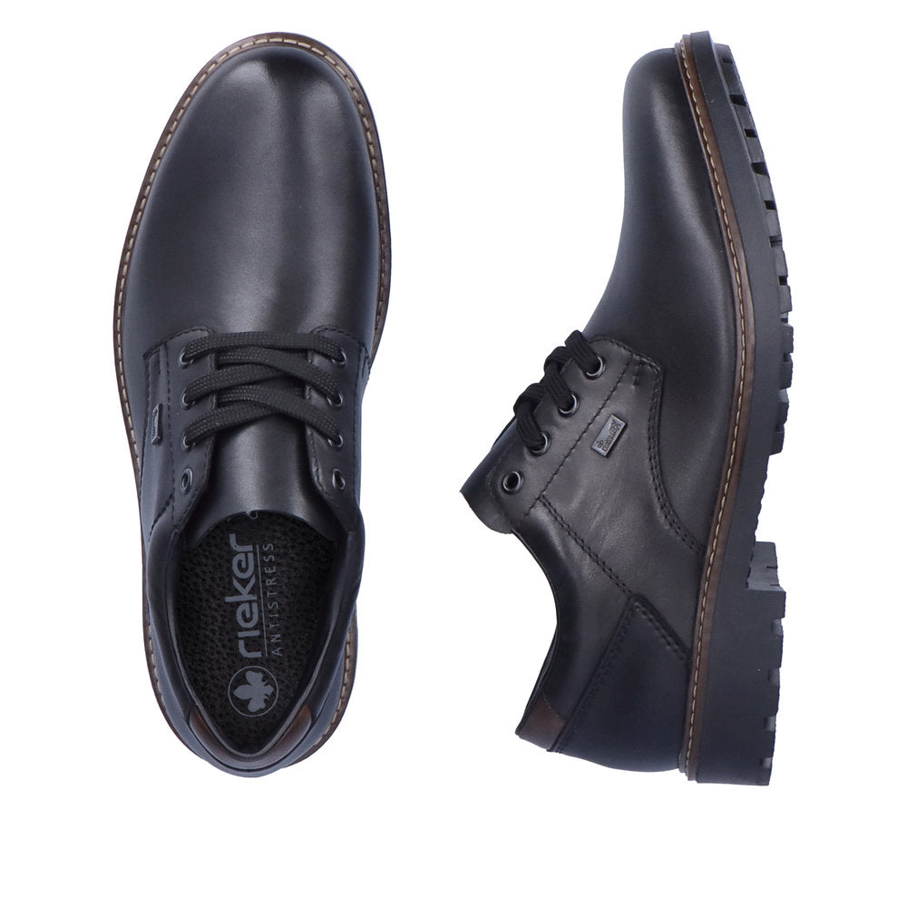 Rieker F4611-00 Mens Black Water Resistant Shoes