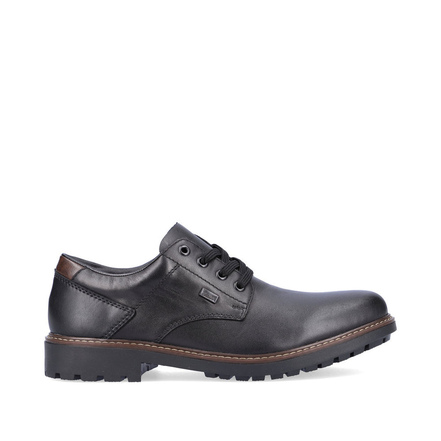 Rieker F4611-00 Mens Black Water Resistant Shoes