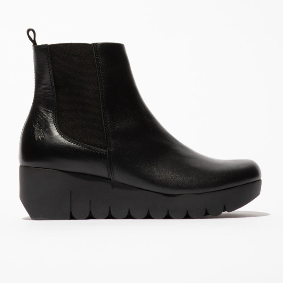 Fly London VAZE177FLY Black Ankle Boots