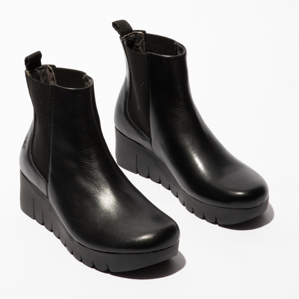 Fly London VAZE177FLY Black Ankle Boots