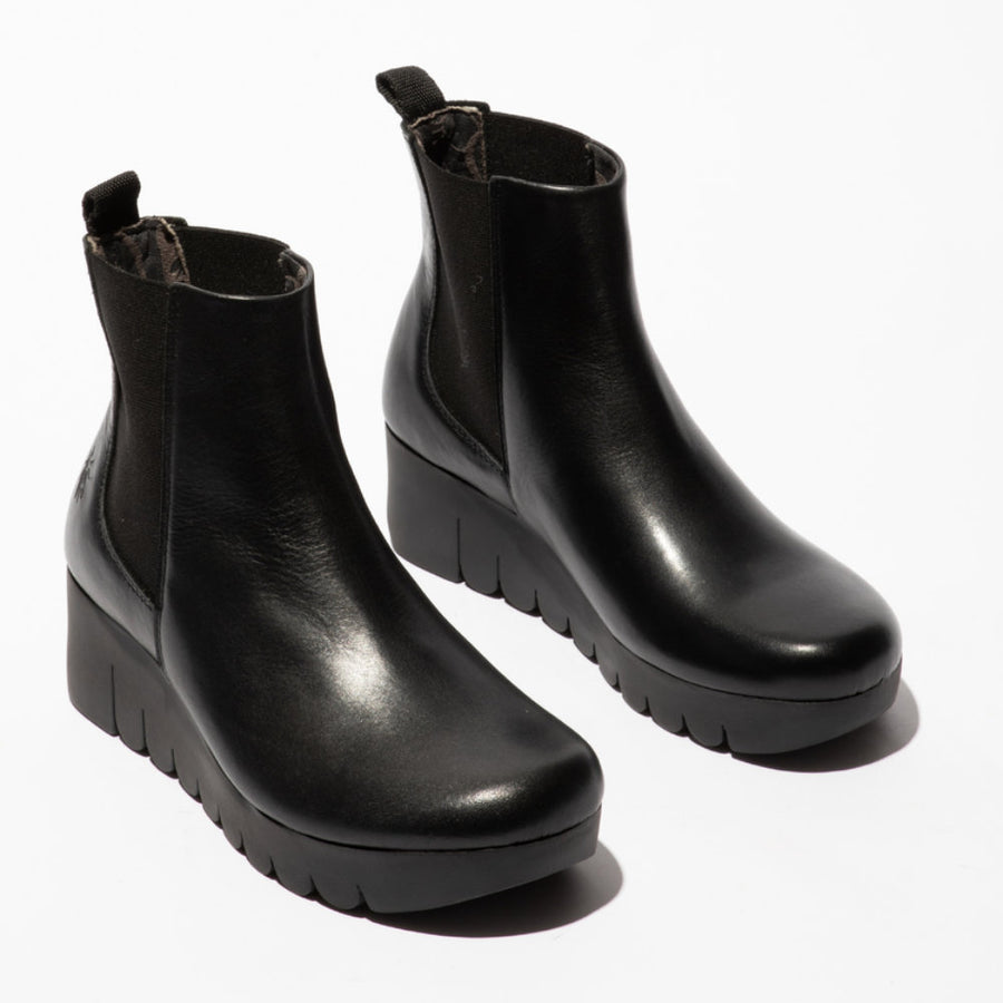Fly London VAZE177FLY Black Ankle Boots