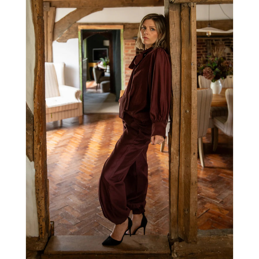 Chalk Frances Shirt - Burgundy