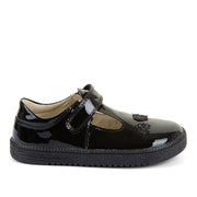 Froddo BAREFOOT Loop Sandra G3140197-1 Black Patent School Shoes