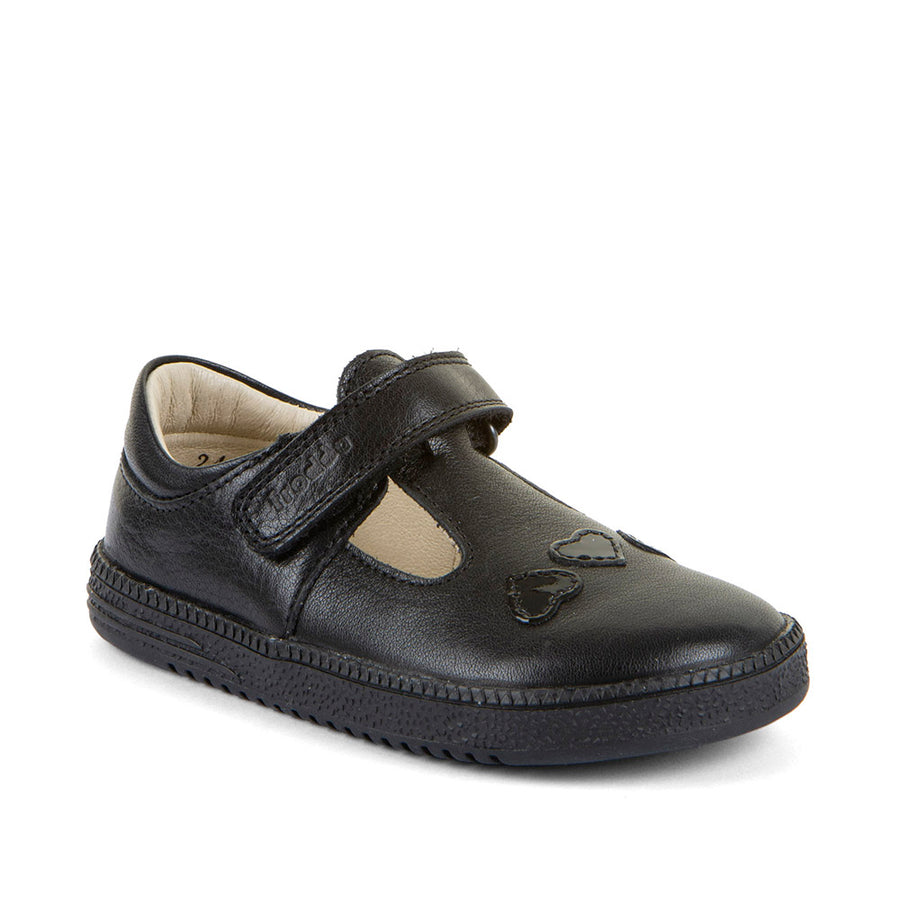 Froddo BAREFOOT Loop Sandra G3140197 Black School Shoes