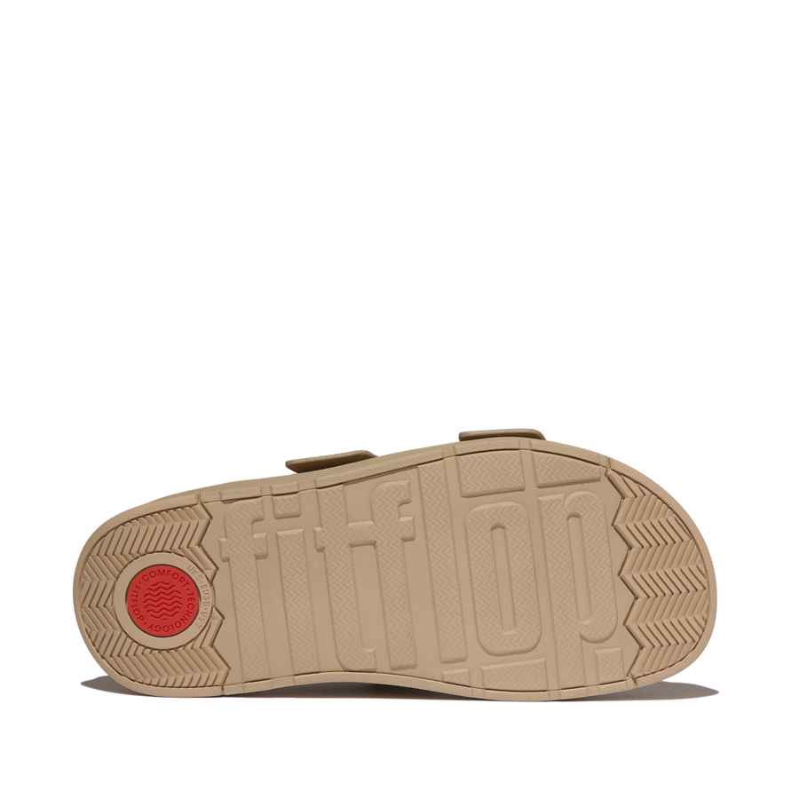 FitFlop A2U-923 Cappuccino Gen-Ff Buckle Two-Bar Suede Slides