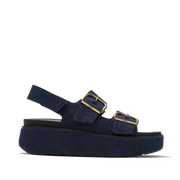 FitFlop A3B-D71 Dark Denim Gen-Ff Max Buckle Denim Back-Strap Sandals