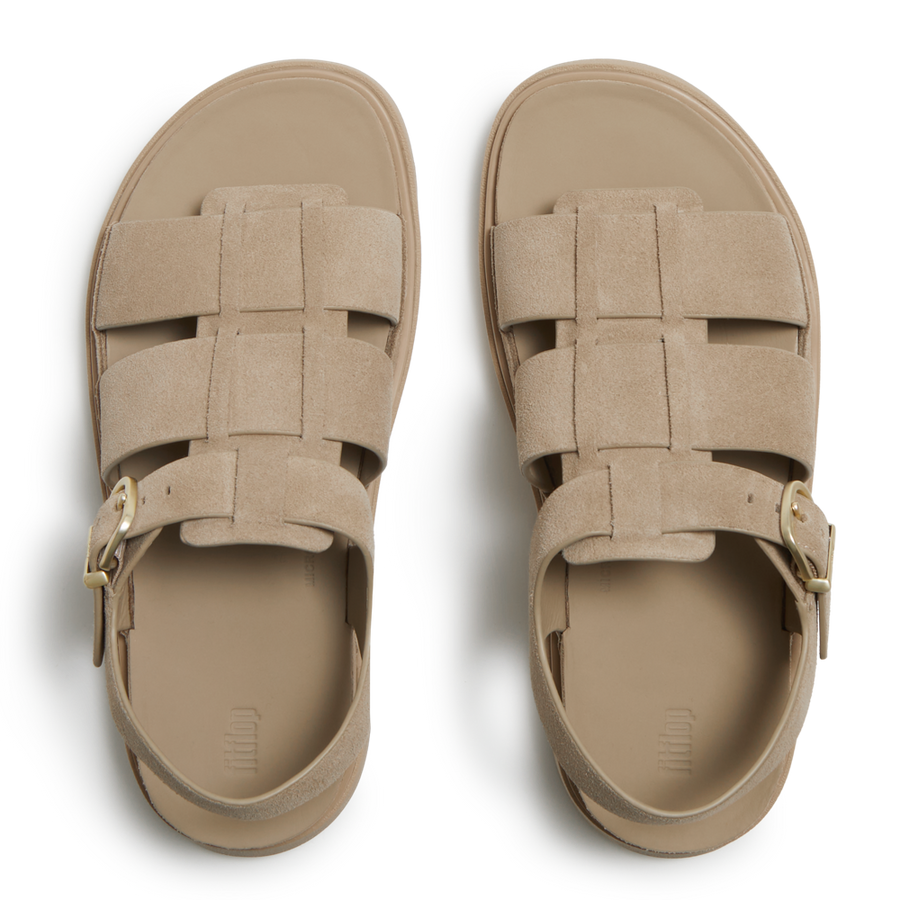 FitFlop A3T-923 Cappuccino Gen-Ff Suede Fisherman Sandals